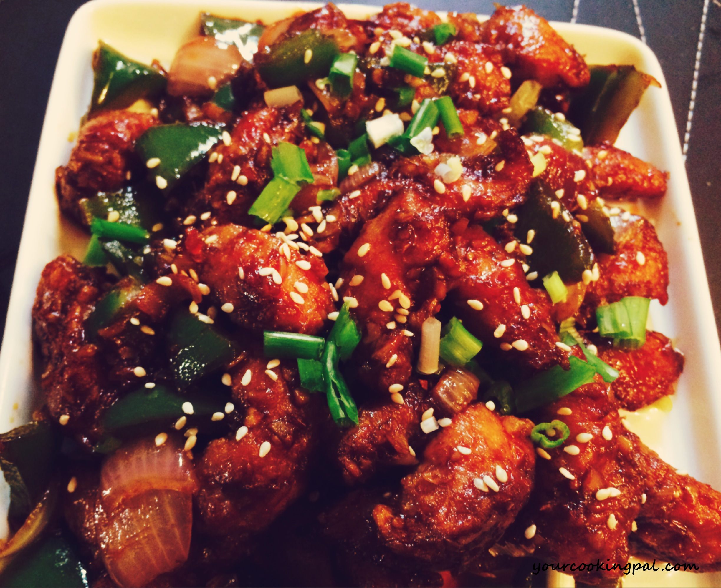 Garlic sesame chicken2