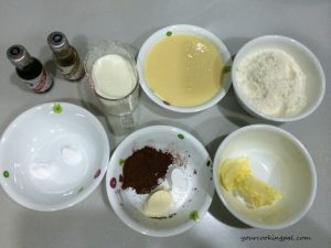 Red velvet cup cake ingredients1