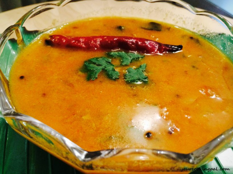 Pappu Charu (Andhra Style Sambar - Lentil Curry )