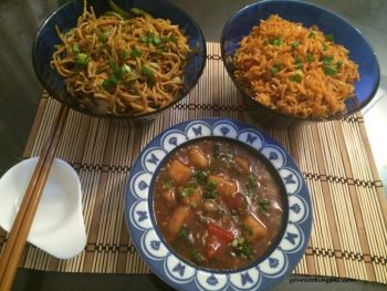 Paneer chilly and other dishes(mini)