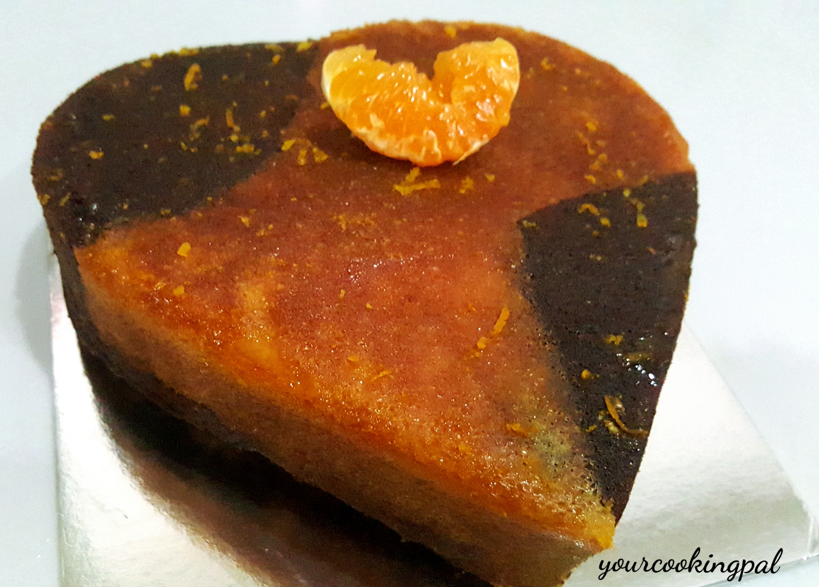 Orange Marble Cake with Orange Sugar Glaze