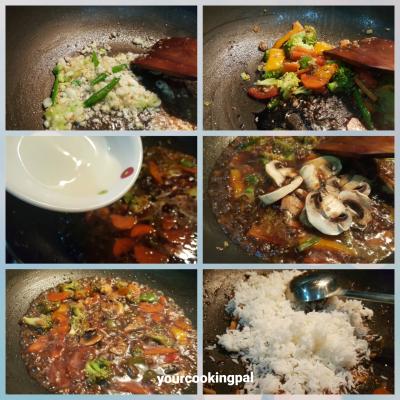 pot rice soya garlic 008